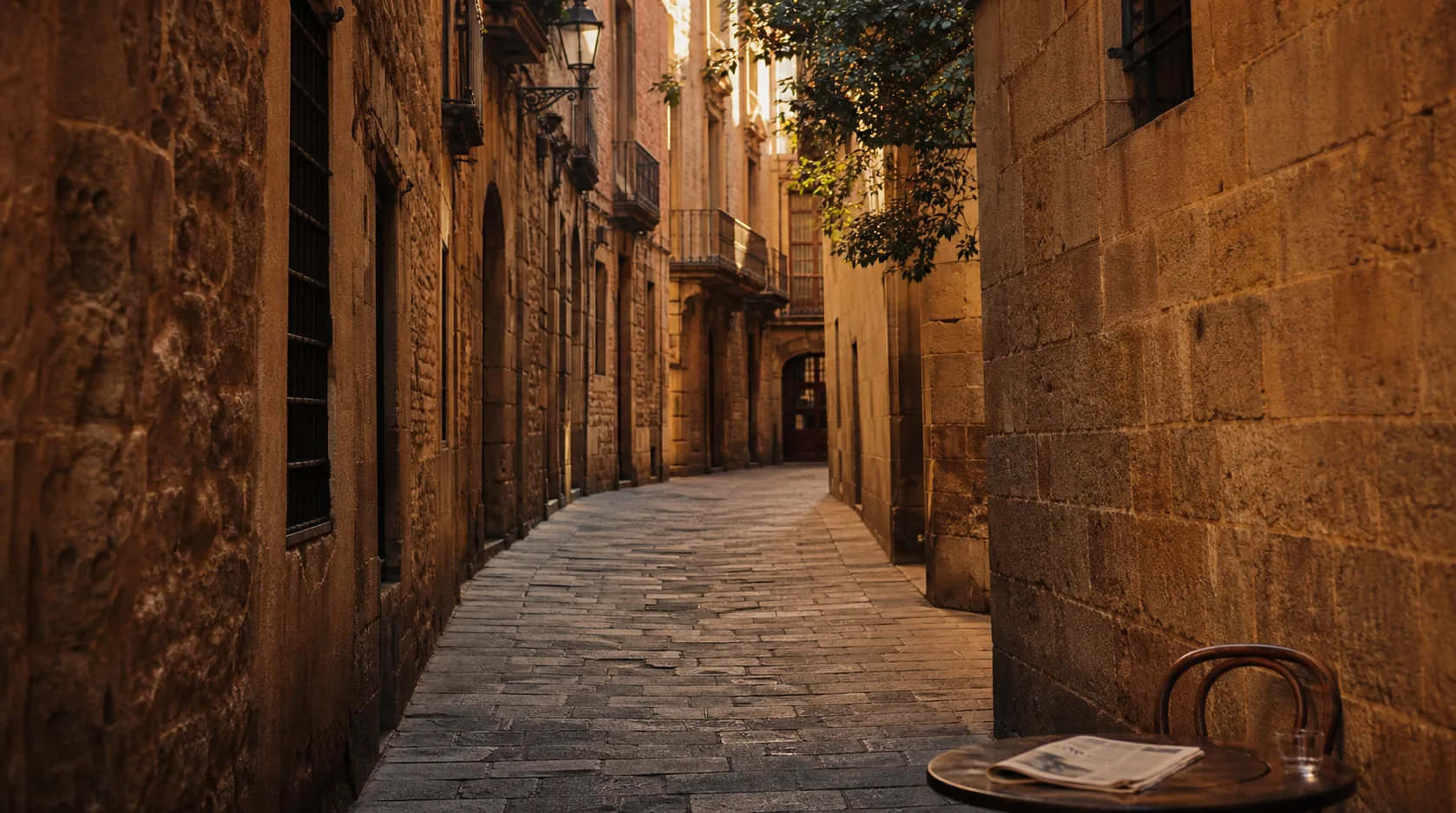 巴塞罗那 Barri Gòtic 窄街