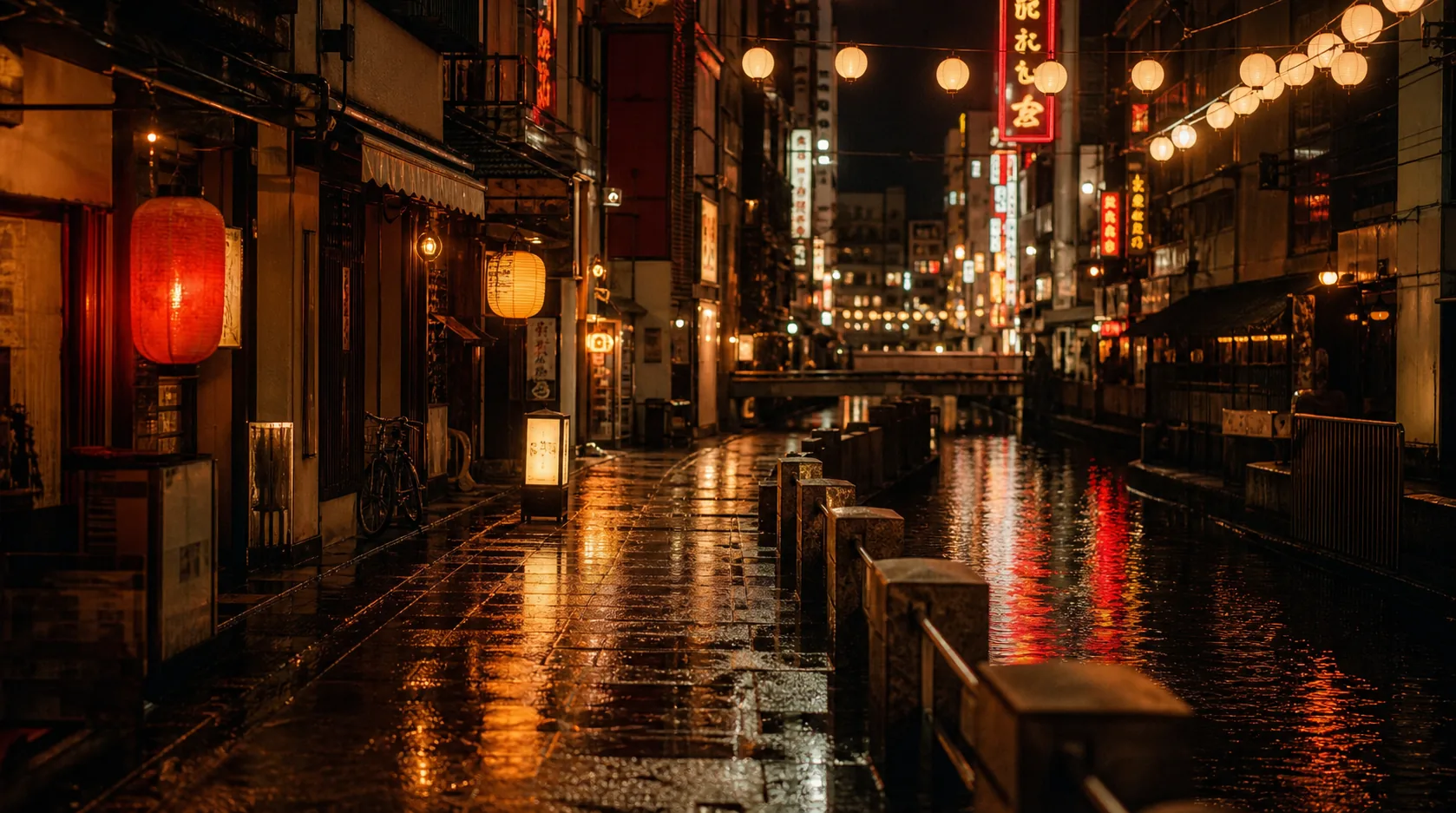 大阪道顿堀夜市霓虹